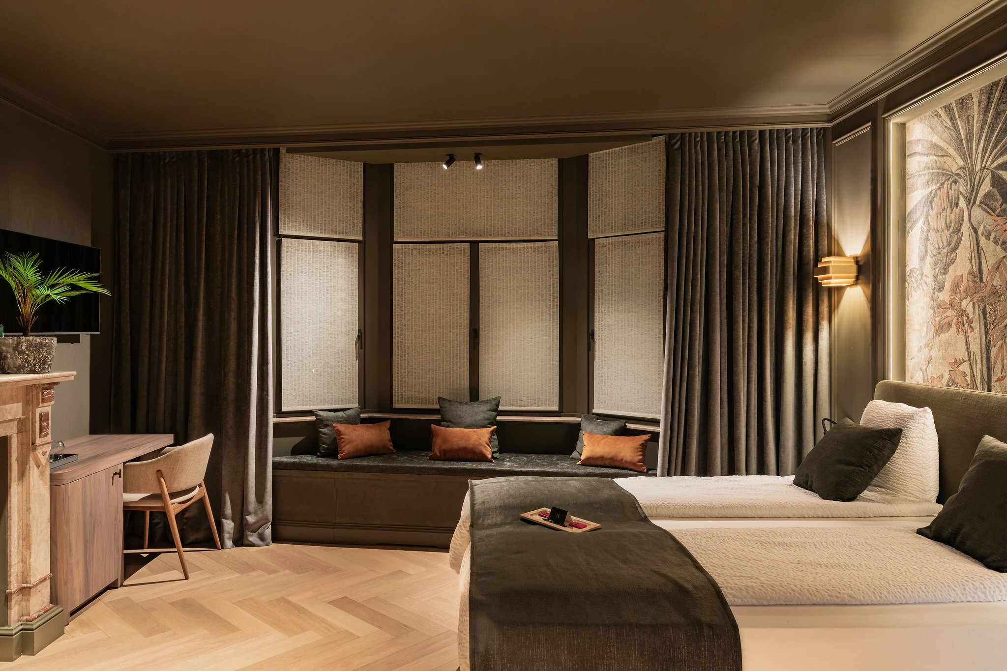 Volledig zicht kamer Gentleman B&B Herenhuis Izegem