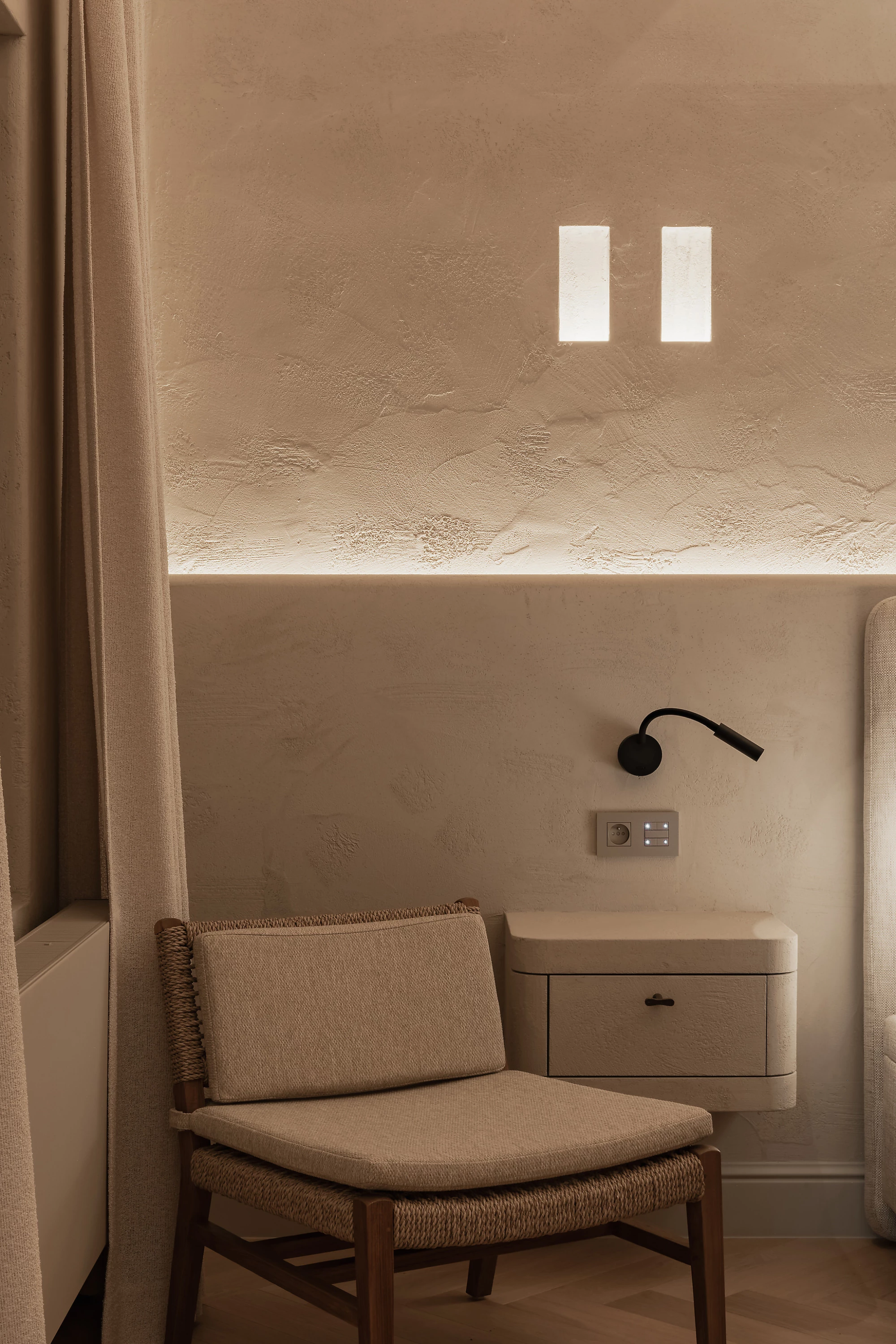 Relax zetel van kamer Boho Chic B&B Herenhuis Izegem