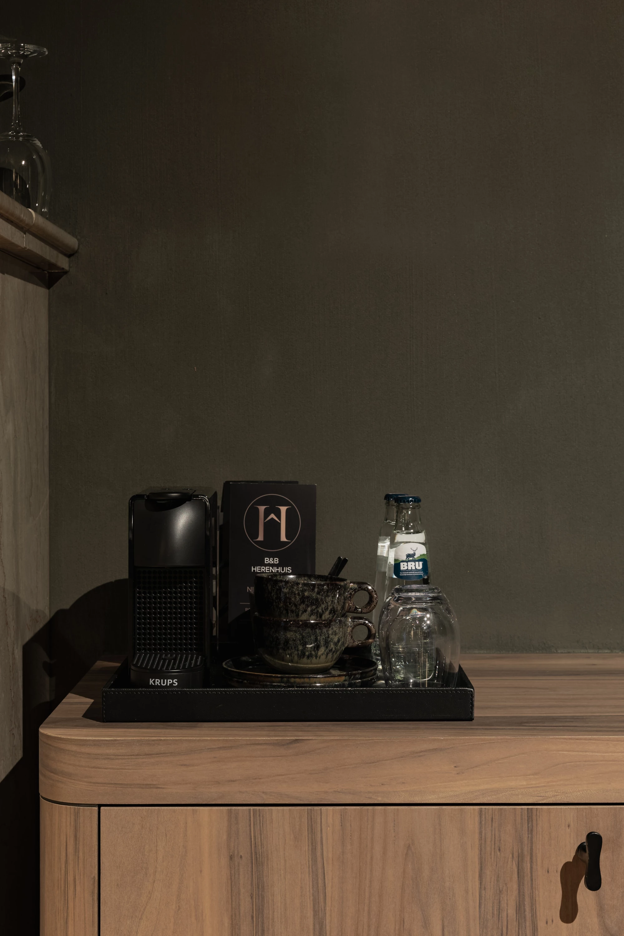 Nespresso koffie kamer Gentleman B&B Herenhuis Izegem