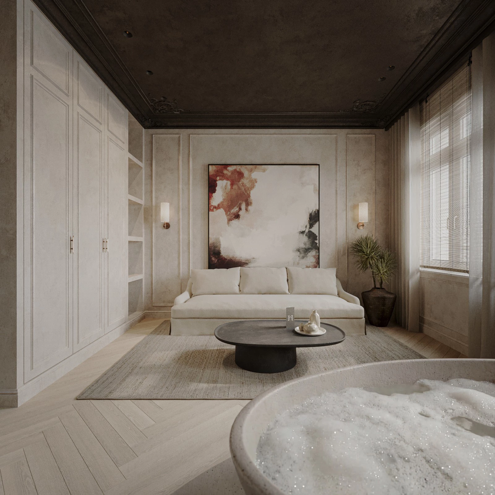 Private sauna with overnight stay